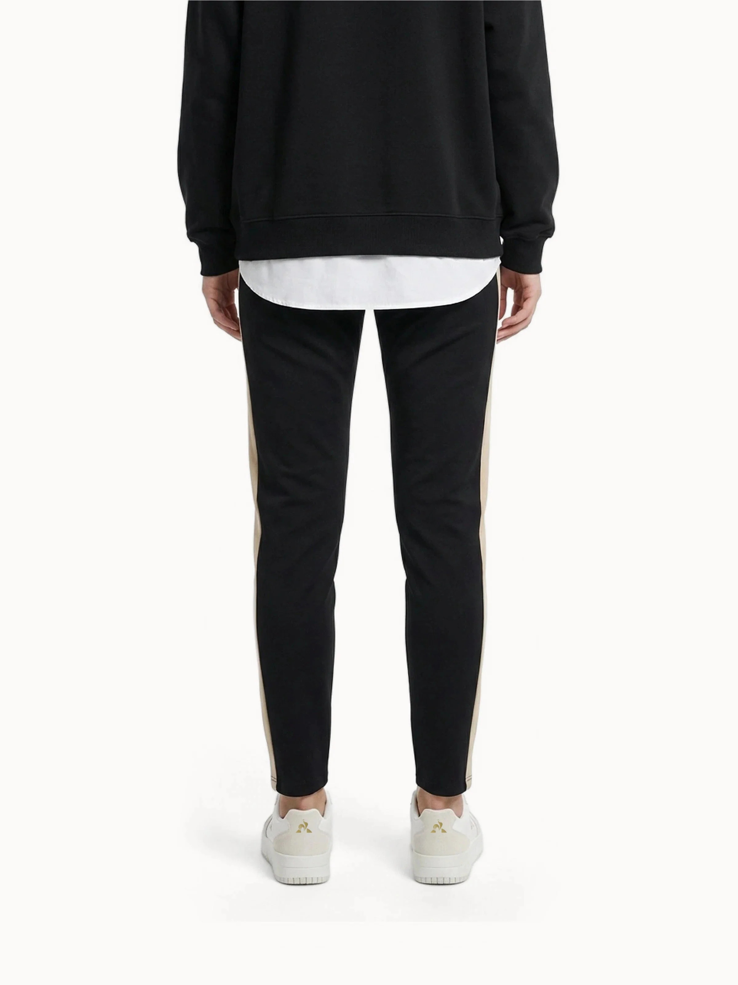 Pantalon double face avec bandes côtées contrastées - Image 4