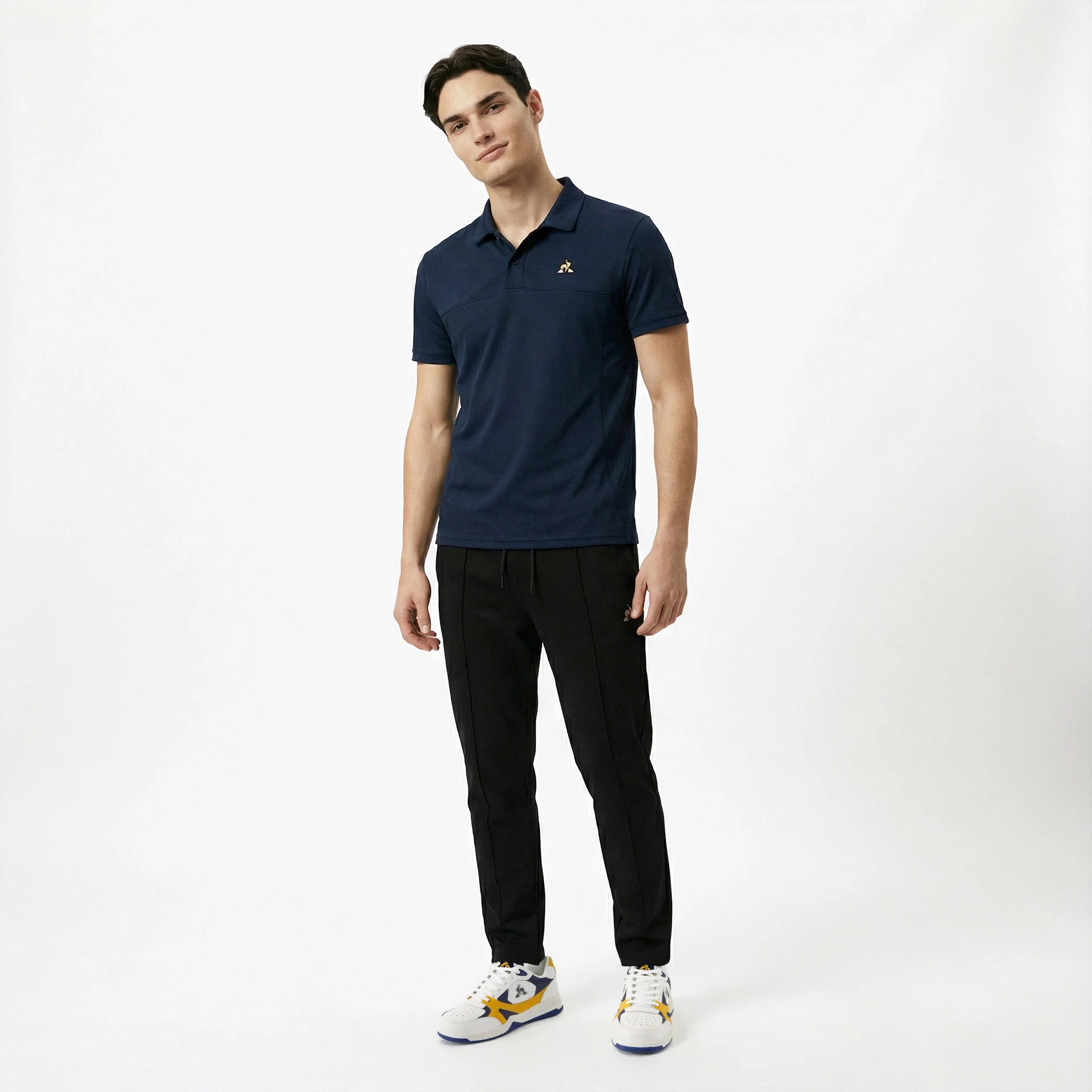 Polo Coq d'Or double face avec empiècements côtés texturés - Image 6