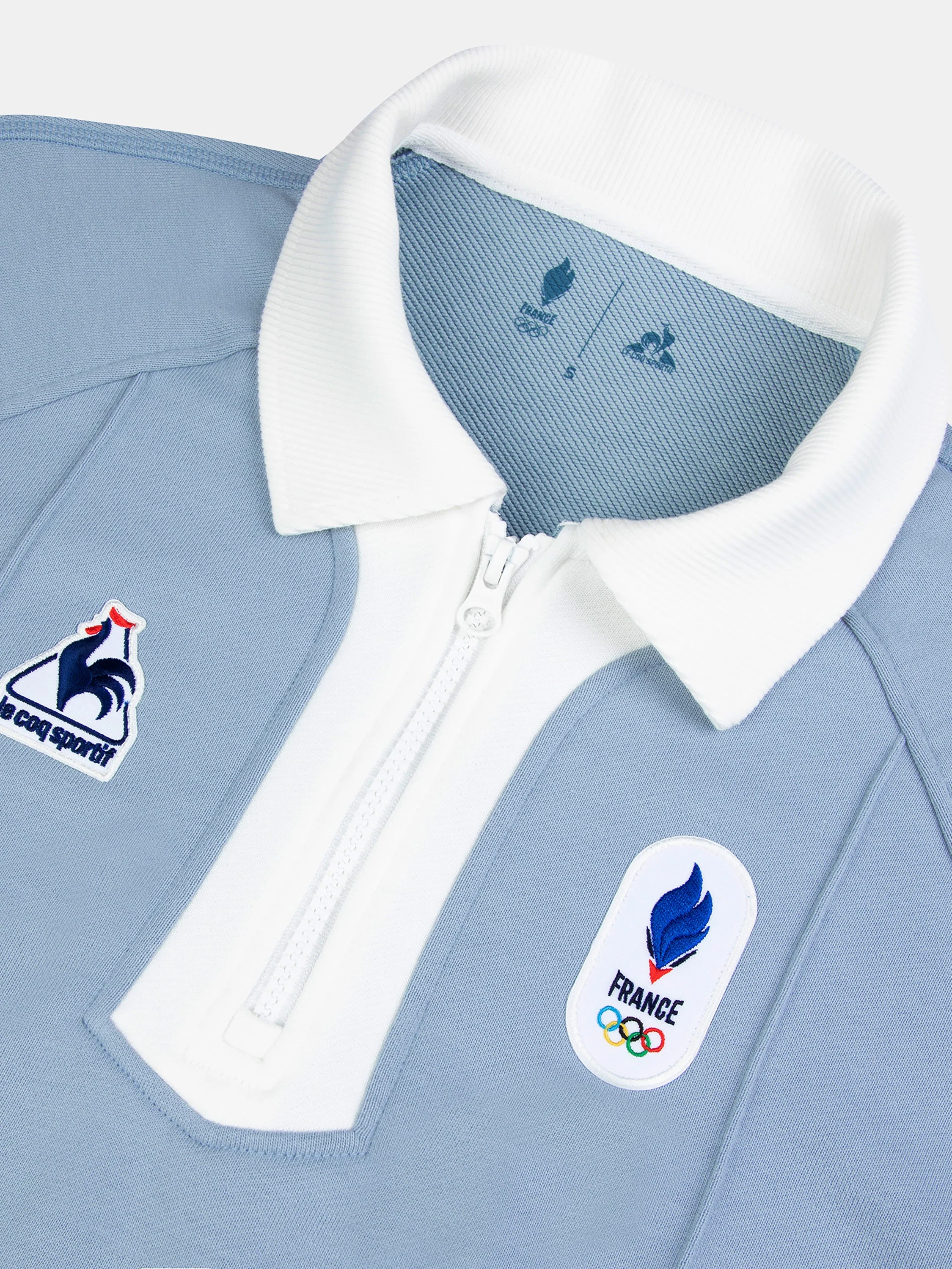 Sweat col zippé contrasté en molleton JP Milano-Cortina - Image 5