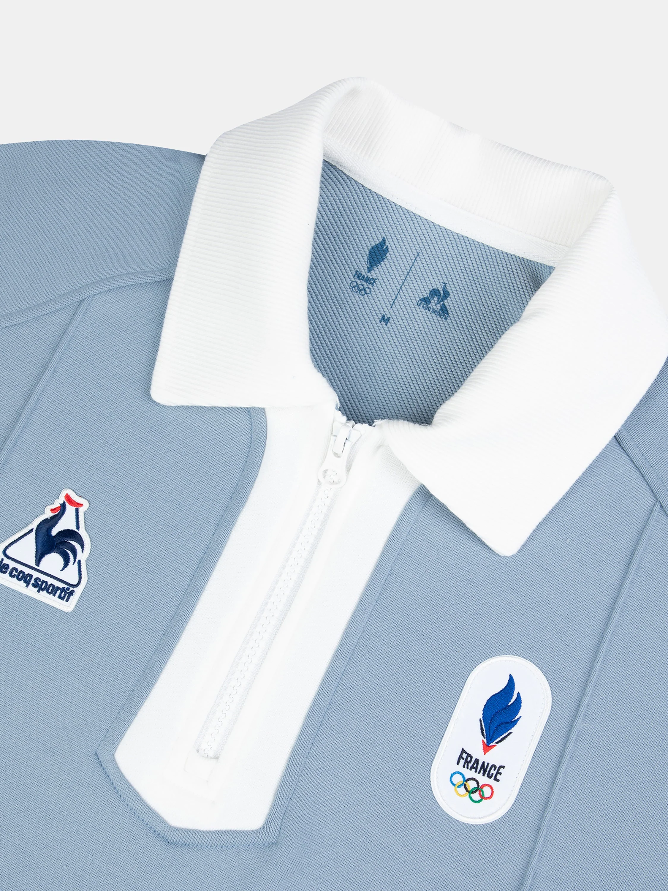 Sweat col zippé contrasté en molleton JO Milano-Cortina - Image 4