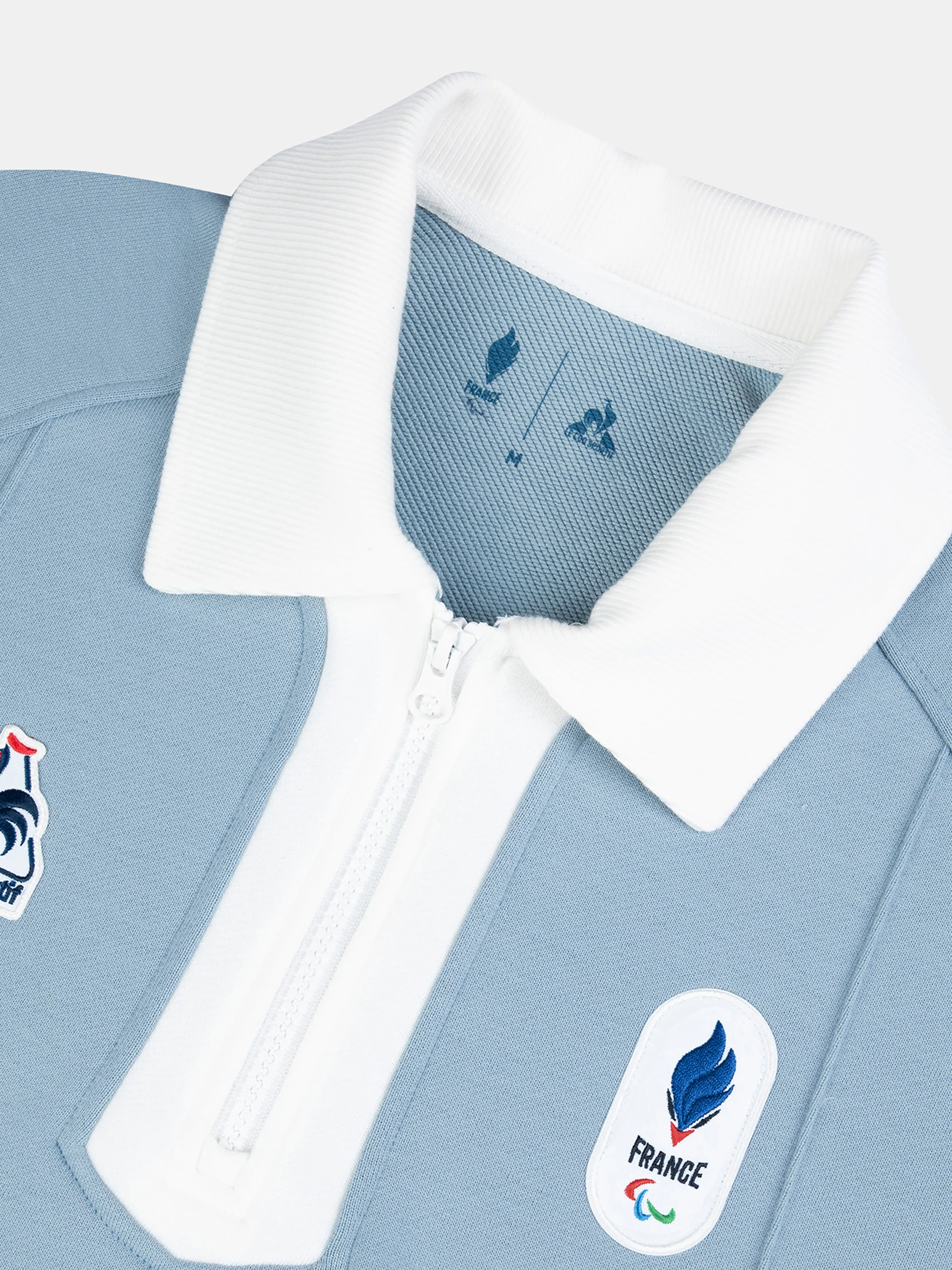 Sweat col zippé contrasté en molleton JP Milano-Cortina - Image 4