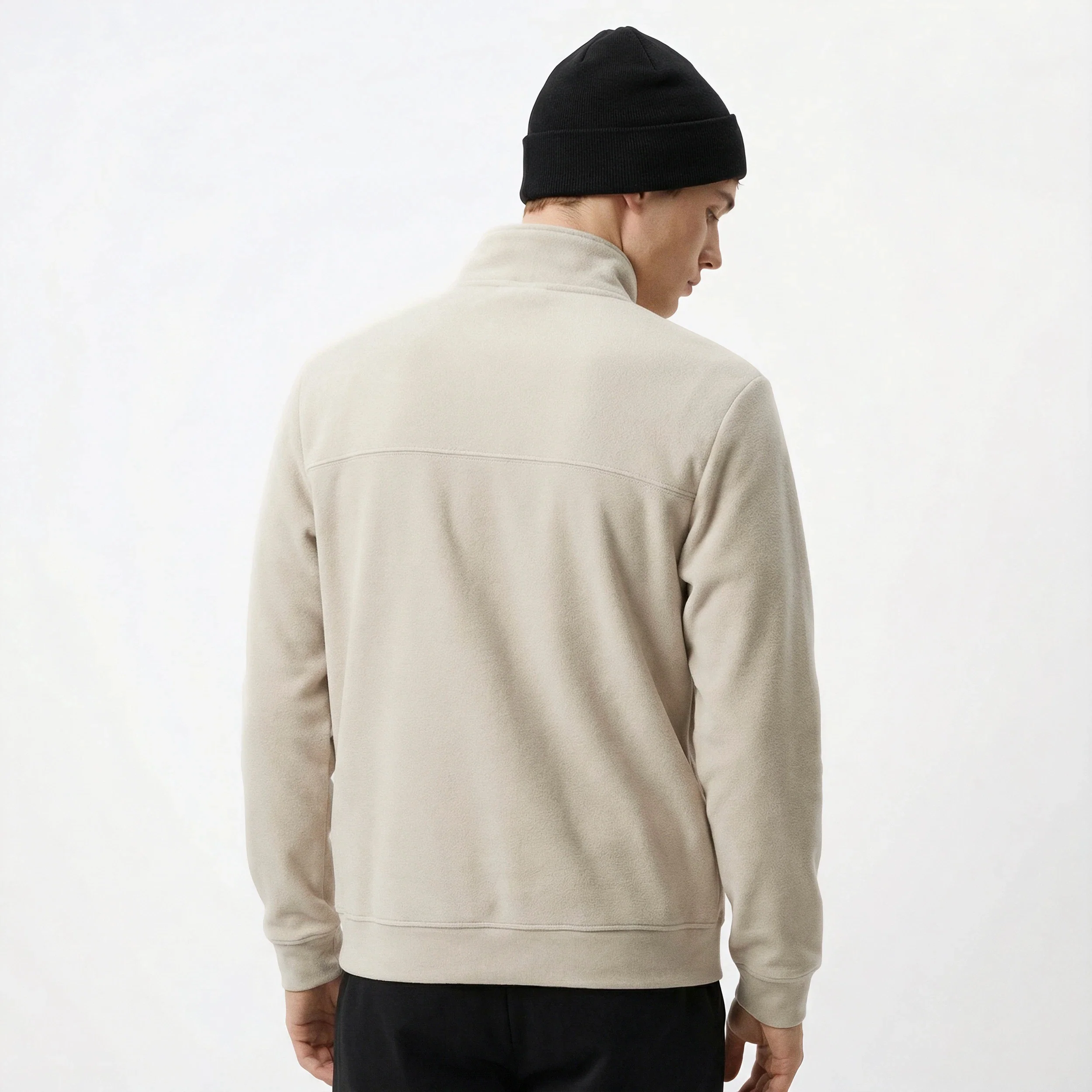 Veste zippée Coq d'or double face avec empiècements texturés - Image 4