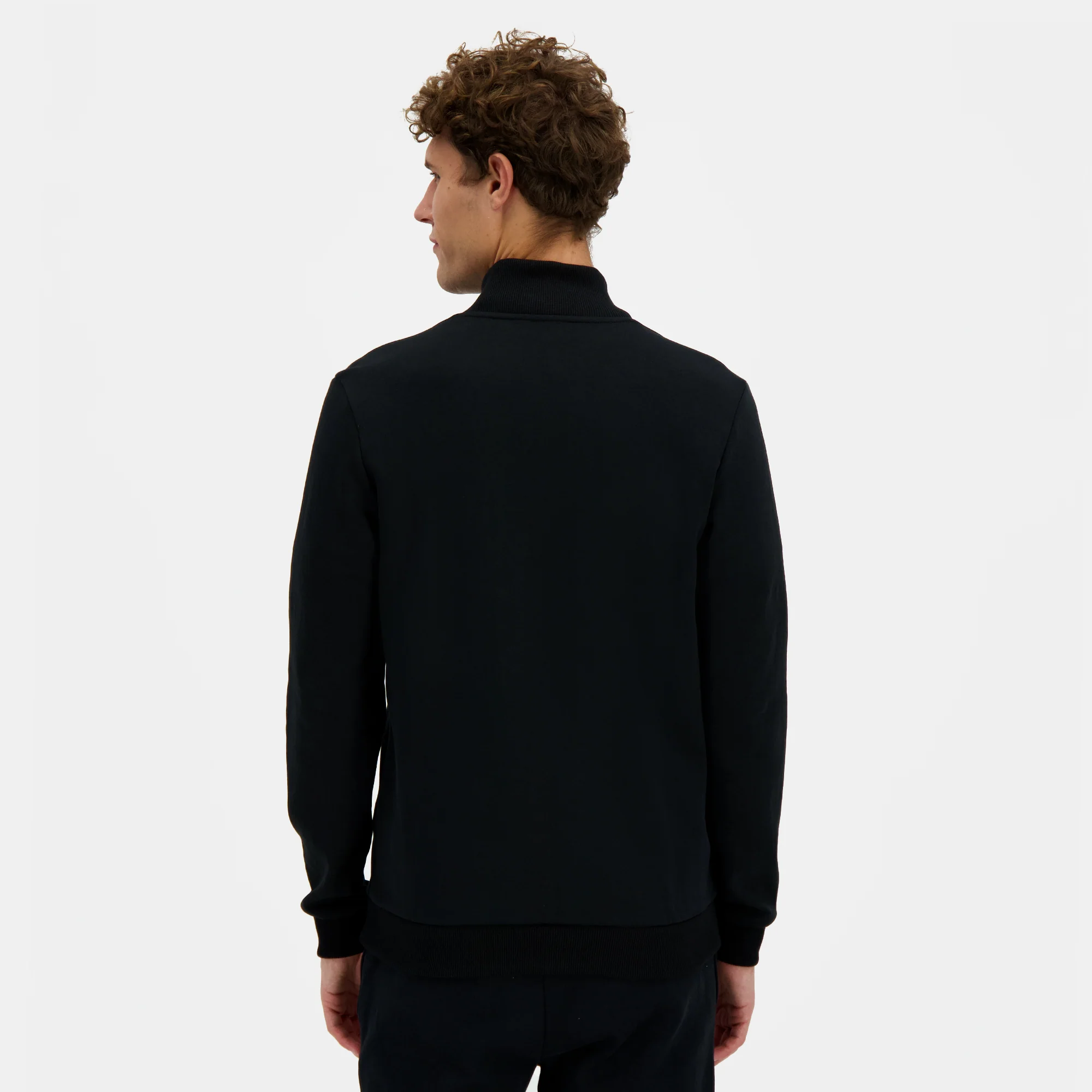 Veste zippée Essentiel double face avec logo brodé ton sur ton - Image 4