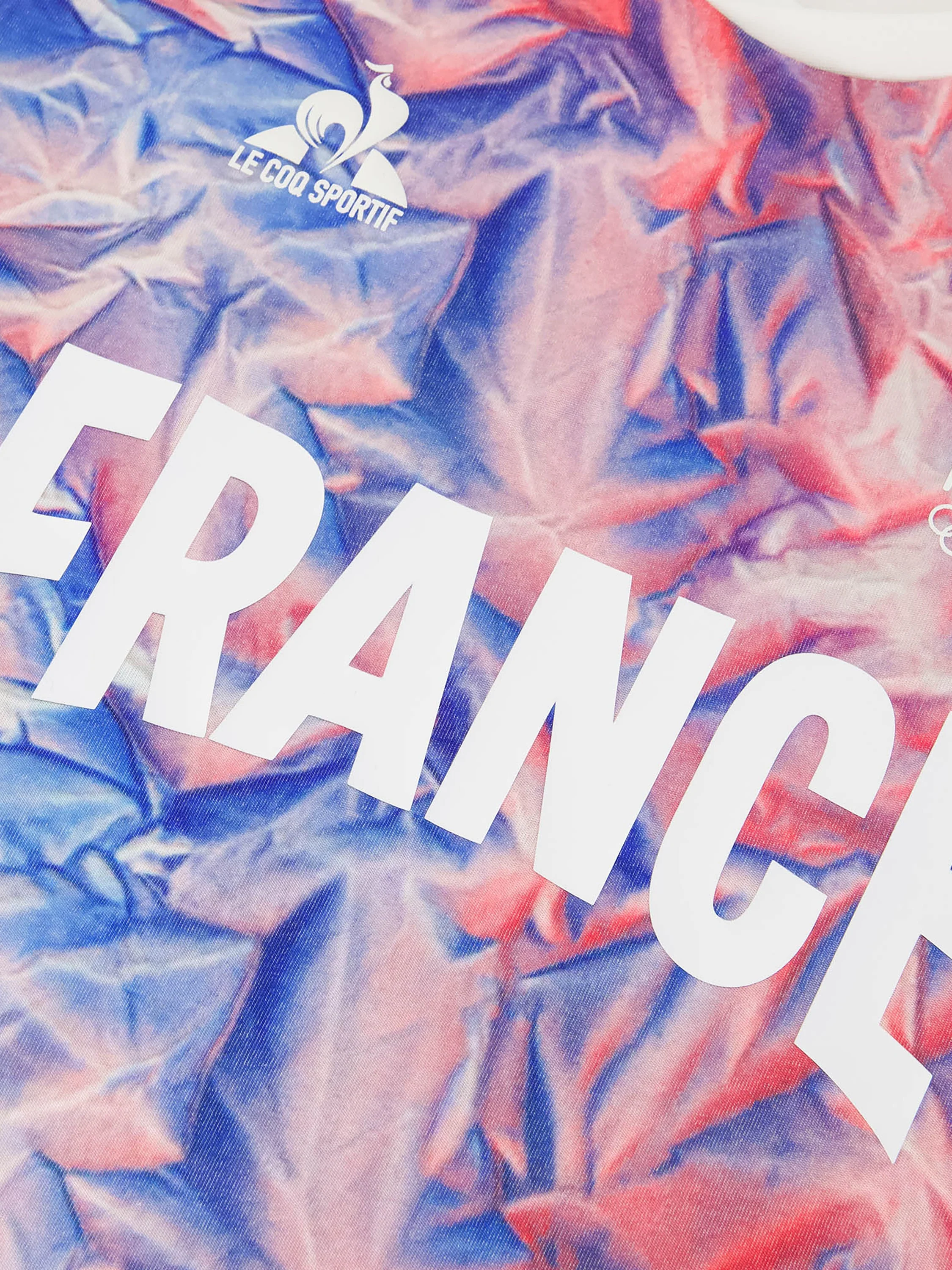 Maillot col rond en jersey technique brillant avec impression Montagne JO Milano-Cortina - Image 5