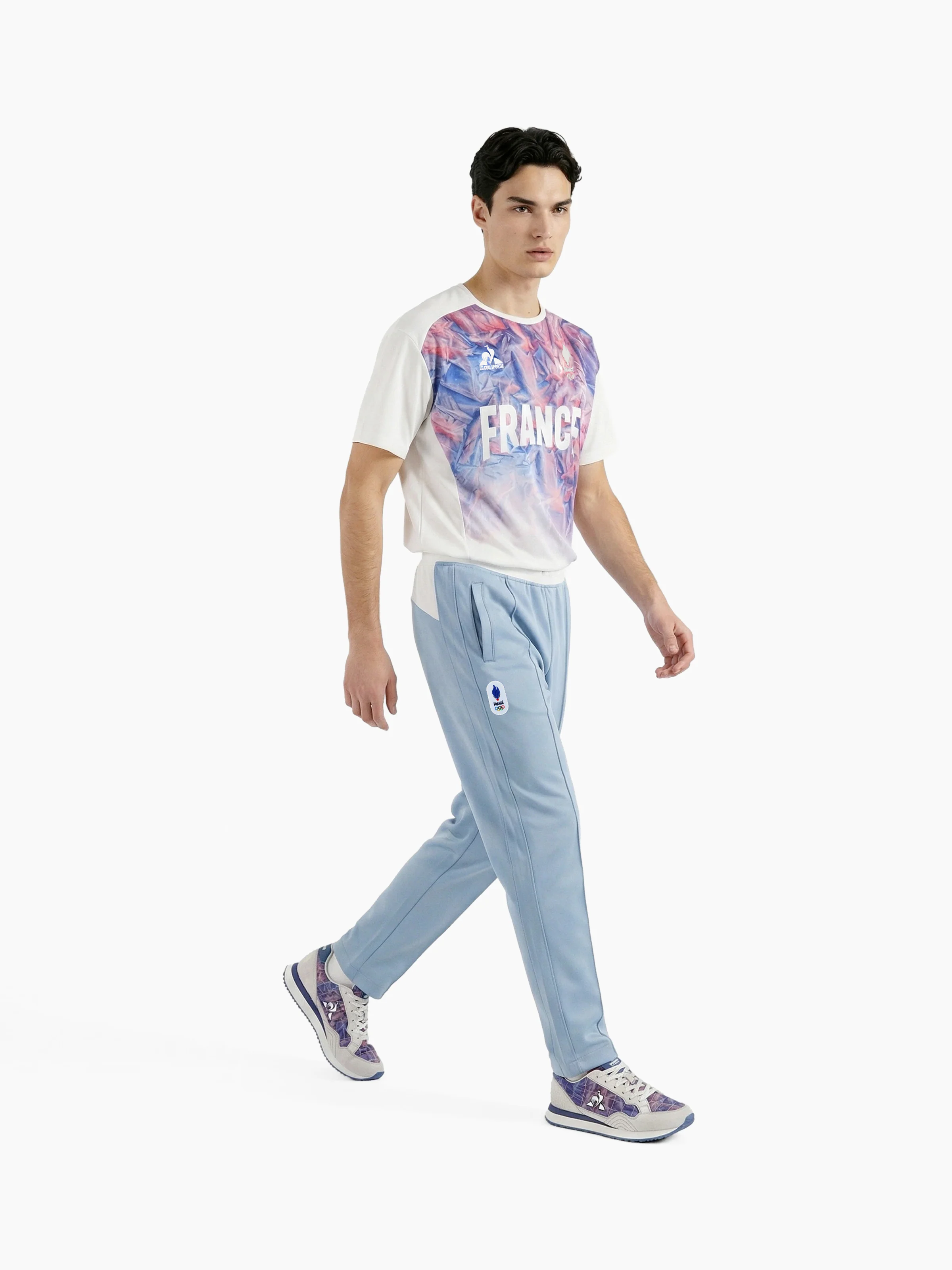 Maillot col rond en jersey technique brillant avec impression Montagne JP Milano-Cortina - Image 5