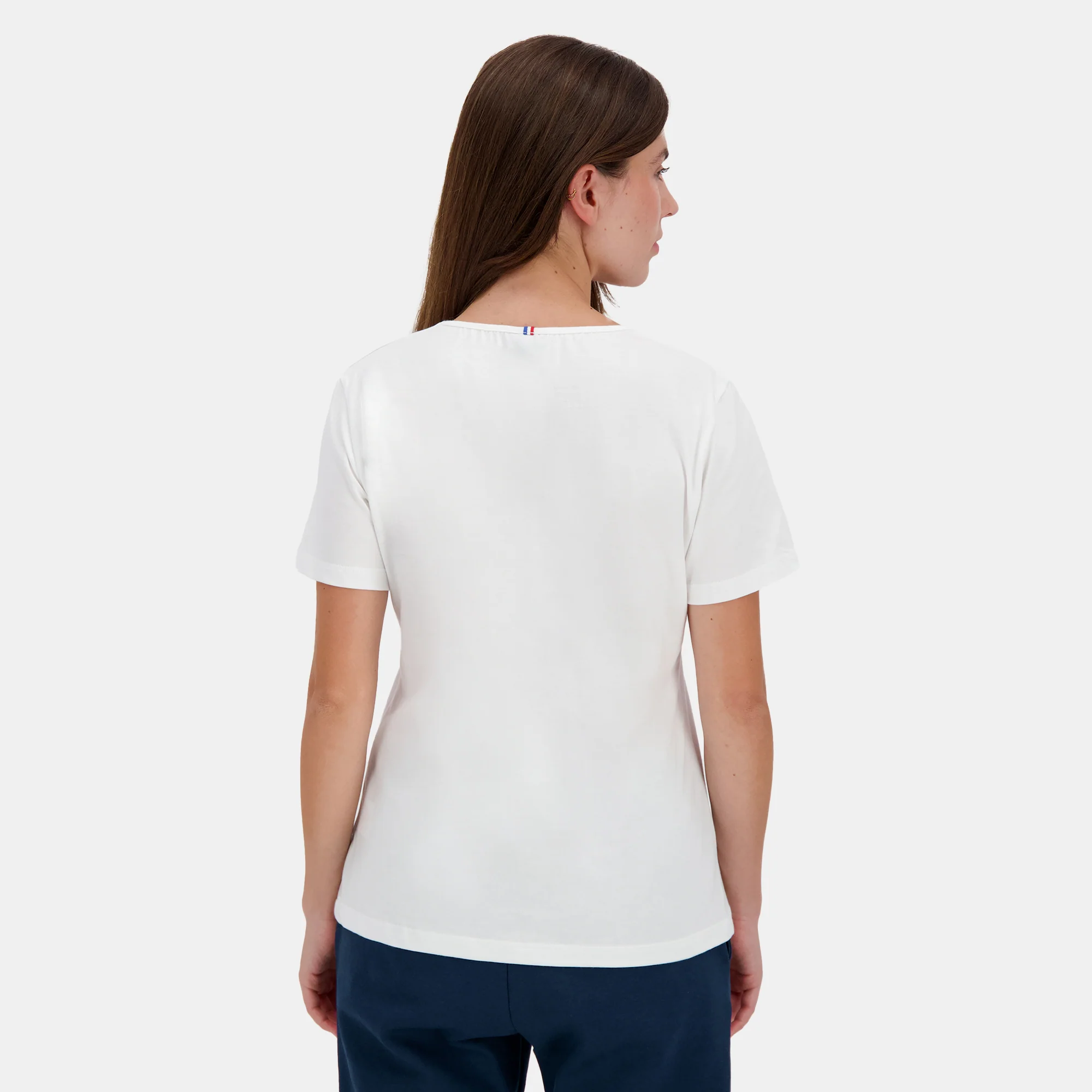 T-shirt Essentiel col v en jersey de coton - Image 4