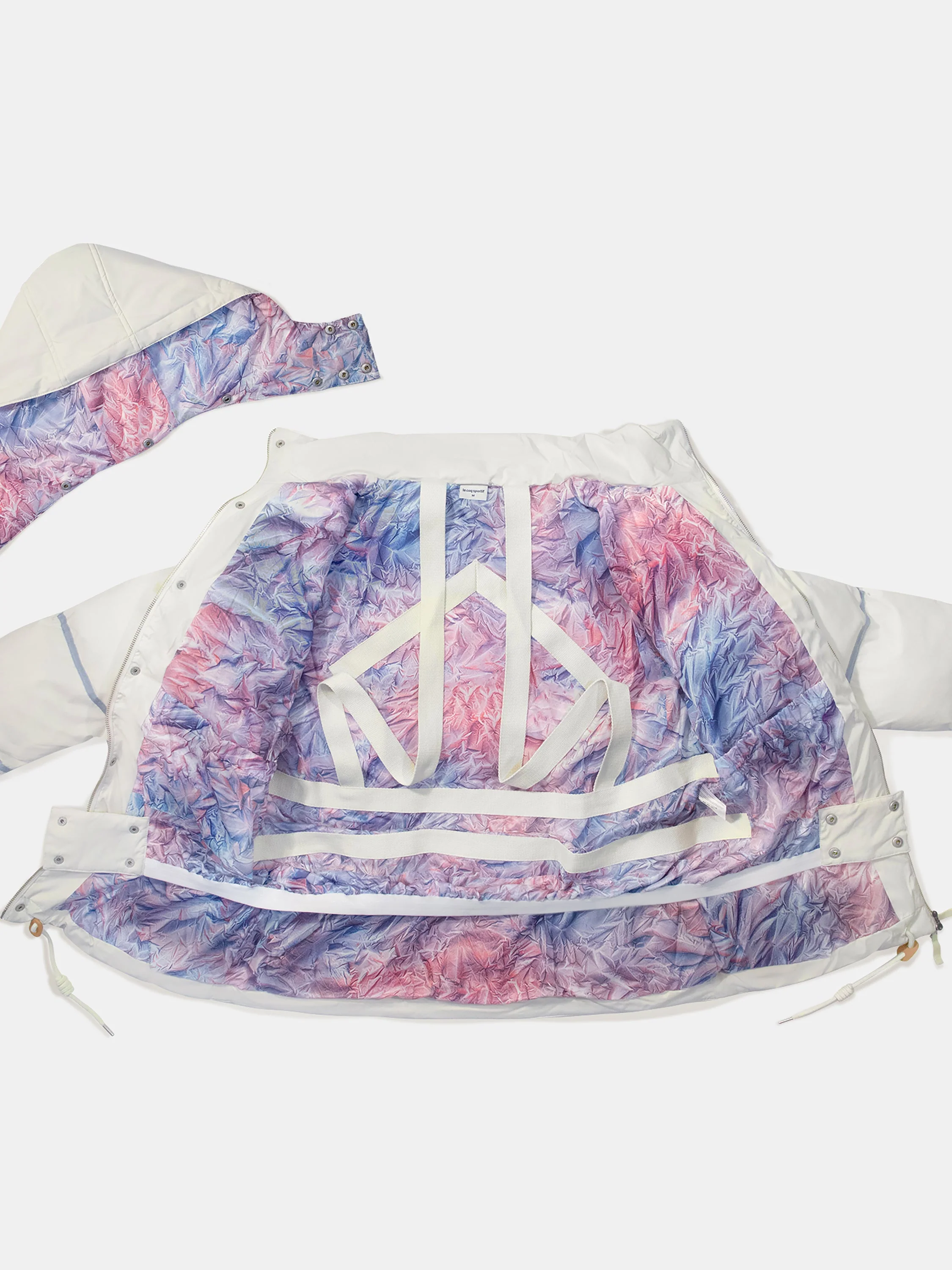 Doudoune saharienne à capuche chaude et déperlante et doublure impression Montagne JO Milano-Cortina - Image 7