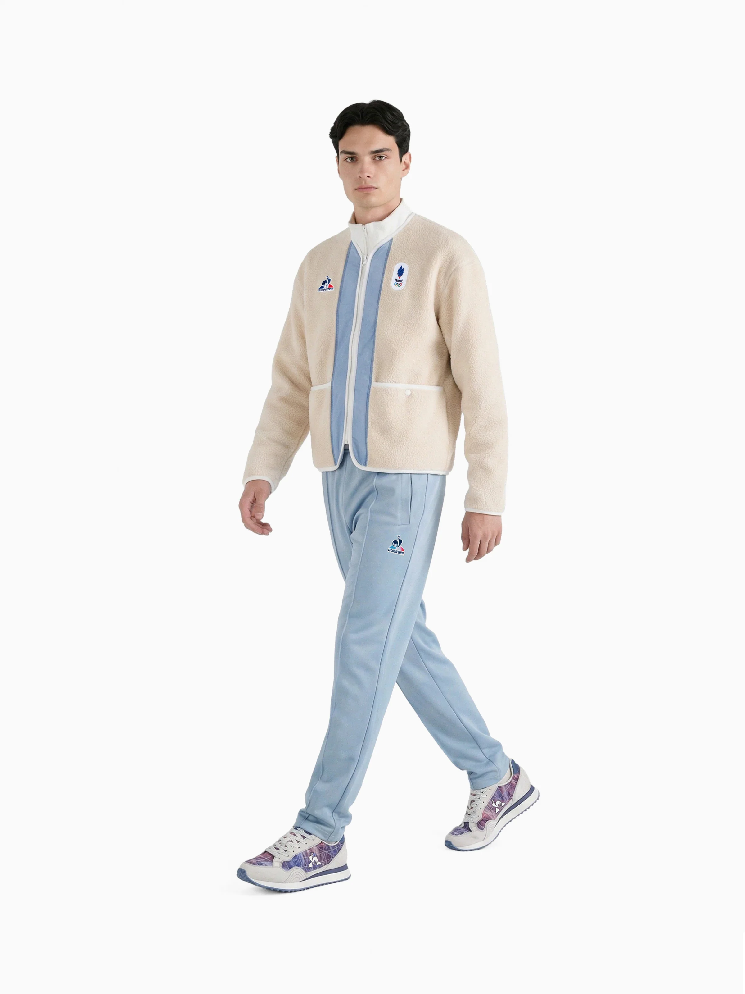 Veste zippée polaire avec coudières matelassées JO Milano-Cortina - Image 5